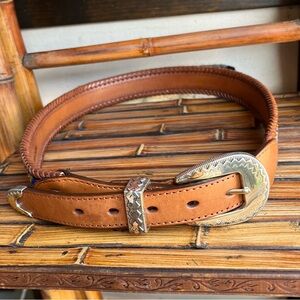 ONYX Brighton Leather Belt 32